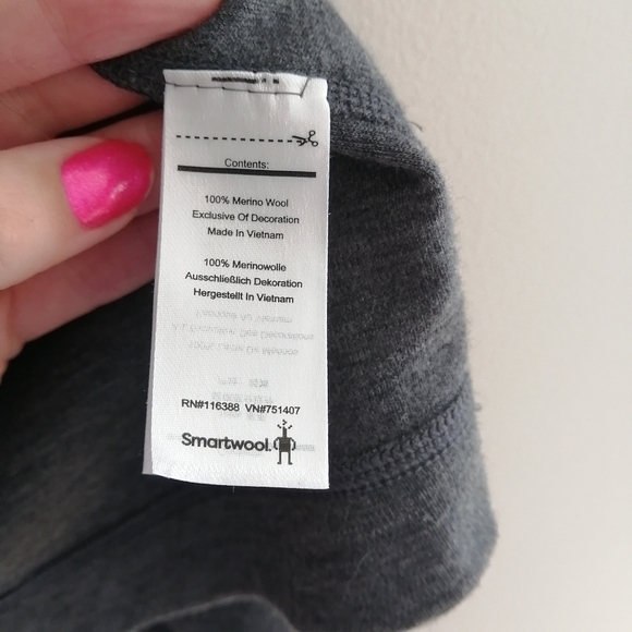 Smartwool Merino 250 Crossover Neck Sweater Pink Gray 100% Merino Wool Medium - Picture 12 of 16